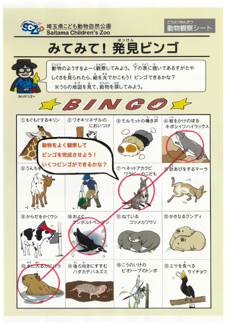 みてみて!発見ビンゴ