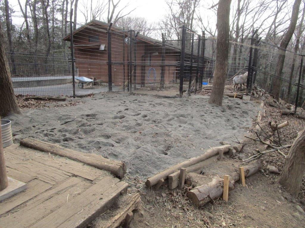シカとカモシカの谷 山砂が追加されたシカとカモシカの谷