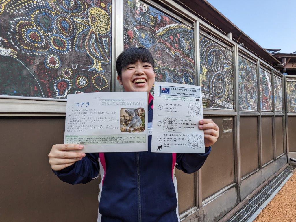 キャプション(編集は画像ボタンから) 実習生と製作物