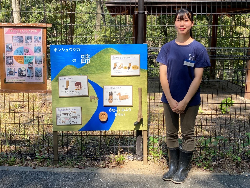 キャプション(編集は画像ボタンから) 実習生と製作物