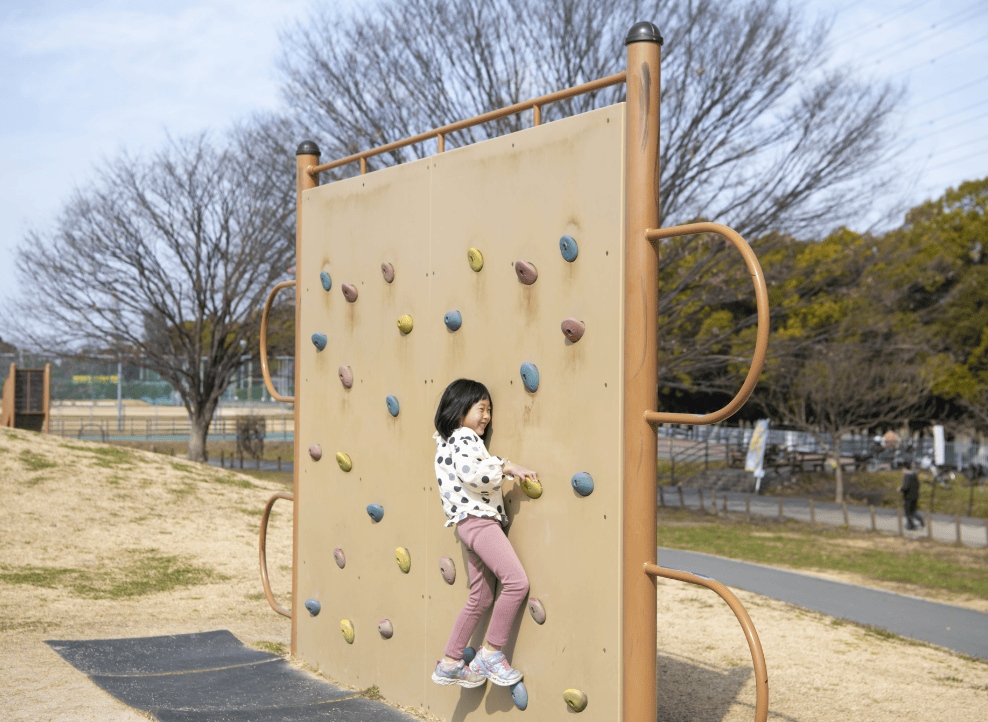 冒険広場のアスレチック