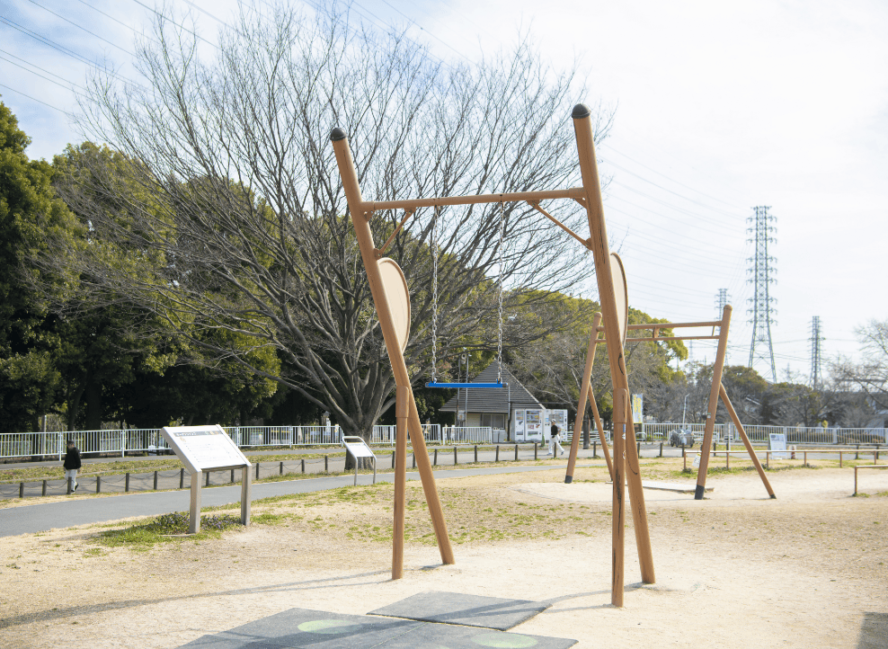冒険広場のアスレチック
