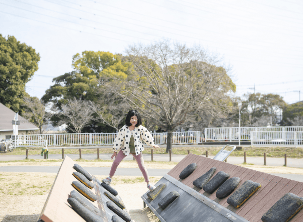冒険広場のアスレチック