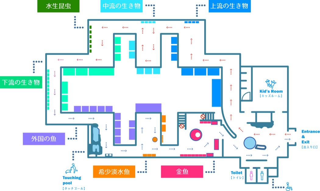 さいたま水族館 館内マップ 羽生水郷公園 さいたま水族館 公益財団法人埼玉県公園緑地協会